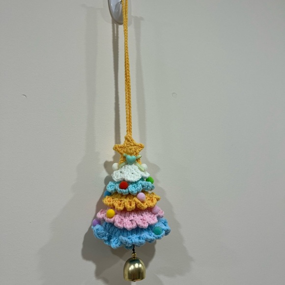 2 pcs Colorful Crochet Christmas Tree Ornaments 📦 2 for 35 📦 - Picture 4 of 7